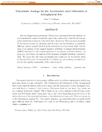 Viscoelastic Analogy for the Acceleration and Collimation of Astrophysical Jets