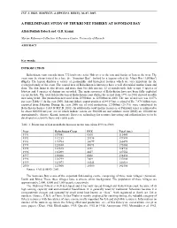 A Preliminary Study of Thukri Net Fishery at Sonmiani Bay
