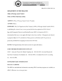 Billing Code 4810-Al Department