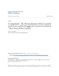 "Compulsion": the Fictionalization of the Leopold-Loeb Case and The