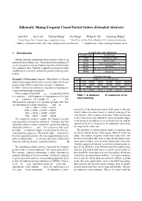 Efficiently Mining Frequent Closed Partial Orders