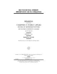 Implementation and Its Consequences Hearing