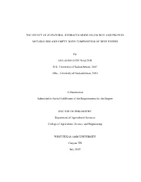 The Effect of Zilpaterol Hydrochloride on Energy and Protein