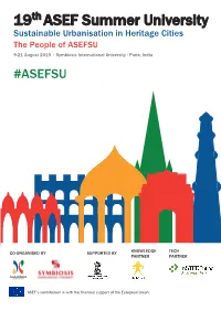 19 ASEF Summer University
