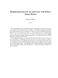 An Interview with Robert Anton Wilson