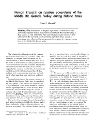 Desired Future Conditions for Southwestern Riparian Ecosystems