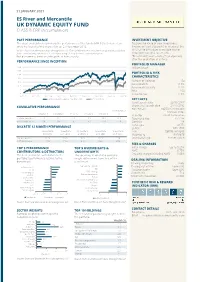 JANUARY 2021 ES River and Mercantile UK DYNAMIC EQUITY FUND CLASS B GBP (Accumulation)