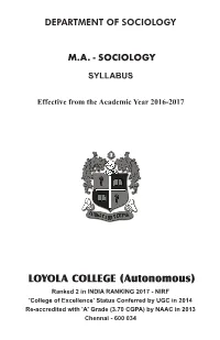 PG Restructured Syllabus with Effect from June 2016