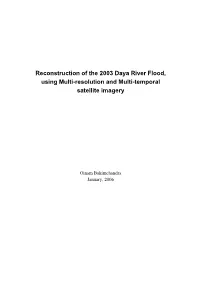 Reconstruction of the 2003 Daya River Flood, Using Multi-Resolution and Multi-Temporal Satellite Imagery