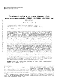Rotation and Outflow in the Central Kiloparsec of the Water Megamaser