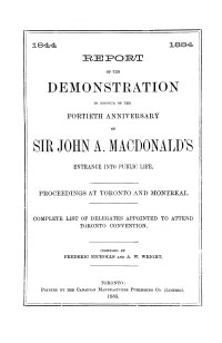 Sir John A. Macdonald's