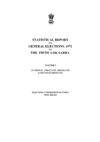 Statistical Report General Elections
