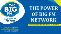 Thought Inspirers Content Creators WE ARE the LARGEST RADIO NETWORK