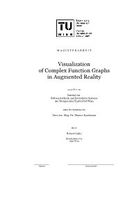 Visualization of Complex Function Graphs in Augmented Reality