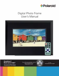Digital Photo Frame User's Manual