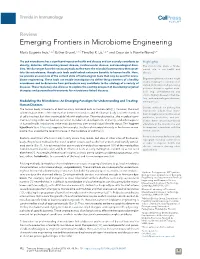 Emerging Frontiers in Microbiome Engineering.Pdf