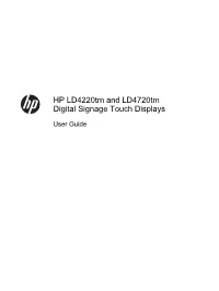 HP Digital Signage Display