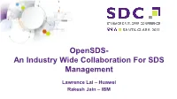Opensds for Openstack