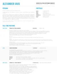 Alexander Vaos ALEXVAOS@ME.Com - 754.281.9609 - Alexvaos.Com