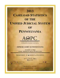‌Caseload Statistics Report 2013