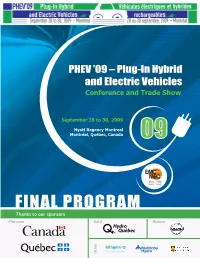 PHEV09 Finalprogram FINAL0