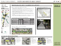Transit Improvements – Faster and More Reliable Service PUBLIC OPEN HOUSES – SPRING 2014