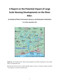 A Report on the Potential Impact of Large Scale Housing Developments on the River Adur
