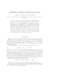 Conservative L-Systems and the Livšic Function 1