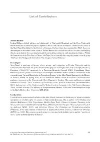 List of Contributors