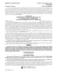 Closing Memo/Index/Documents (CFD No. 2)