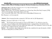 ETRI PHY Proposal on VLC Line Code for Illumination