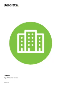 Leases a Guide to IFRS 16
