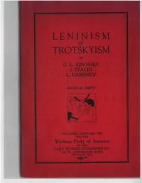 Leninism Or Trotskyism.Pdf
