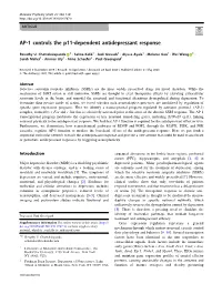 AP-1 Controls the P11-Dependent Antidepressant Response