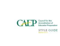 CAEP Logo Style Guide