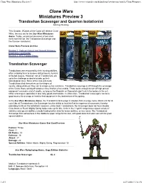 Clone Wars Miniature