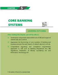 Core Banking Systems