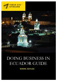 Doing Business in Ecuador Guide