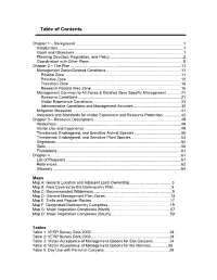 Table of Contents