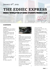The EDHEC Express – 18.1.2021