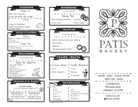 Patis Bakerymenu Noprices 1.Pdf