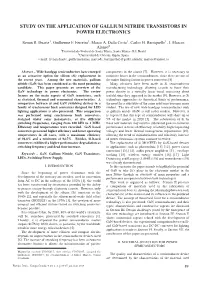 Study on the Application of Gallium Nitride Transistors in Power Electronics Renan R