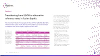 Transitioning from LIBOR to Alternative Reference Rates in Fusion