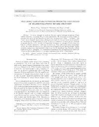 Tree-Ring Variation in Pinyon Predicts Likelihood of Death Following Severe Drought