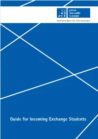 Guide for Incoming Exchange Students
