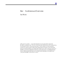 Jini™Architectureoverview