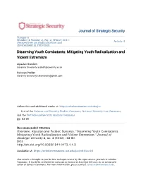 Mitigating Youth Radicalization and Violent Extremism