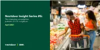 Nextdoor Insight Series #5: the Changing Consumption Patterns of U.S