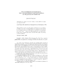 The Case for Supreme Court Recognition of the Journalist's