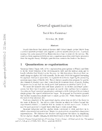 General Quantization